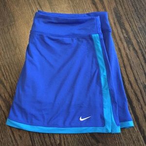 Nike royal and teal golf/tennis skort